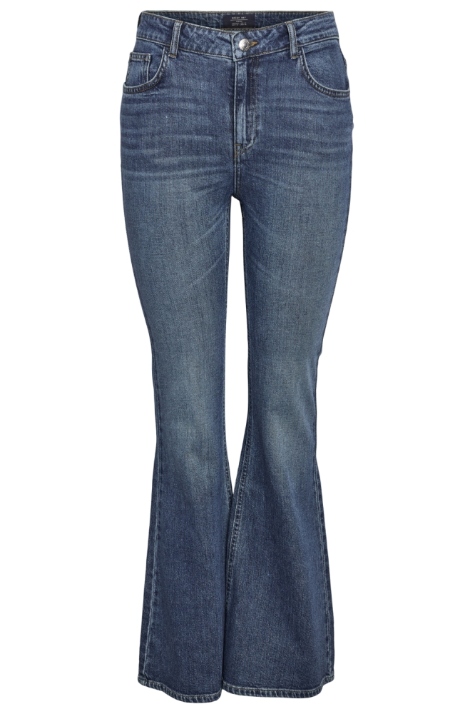 NMKAREEN HW FLARE LEG JEANS AZ436MB 27034386 MEDIUM BLUE DENIM